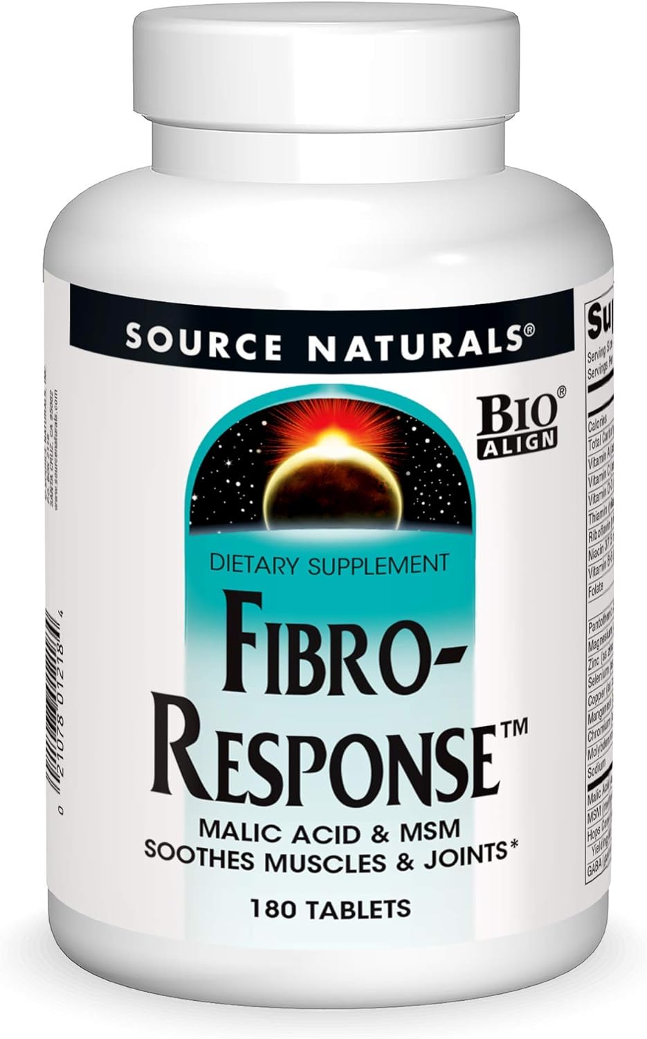 Source Naturals Fibro-Response Bio-Aligned Malic Acid & Msm,180 Tablets