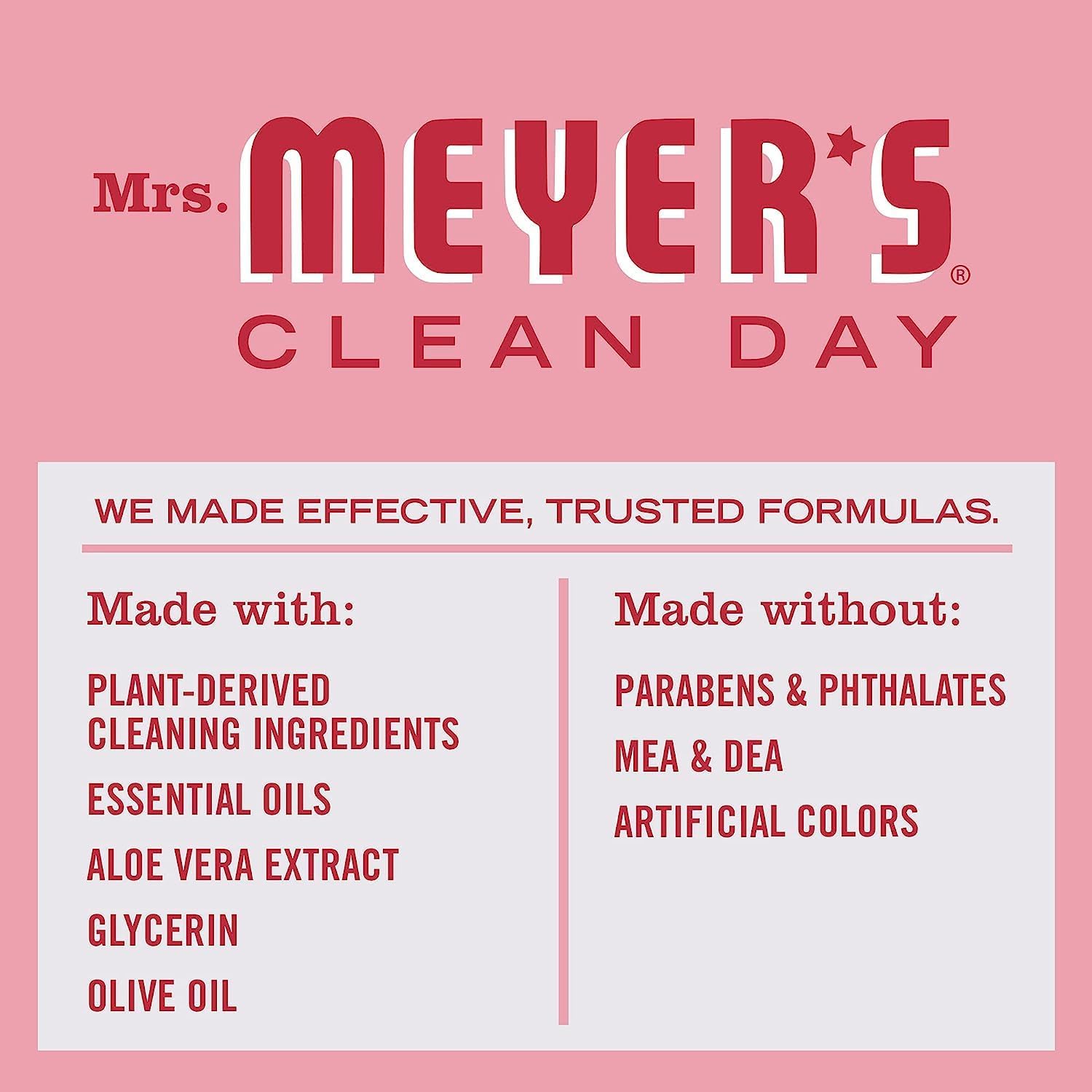 MRS. MEYER'S CLEAN DAY Variety, 2 Mrs. Meyer's Liquid Hand Soap 12.5 OZ, 1 Mrs. Meyer's Liquid Dish Soap, 16 FL OZ, 1 CT (Peppermint) : Health & Household