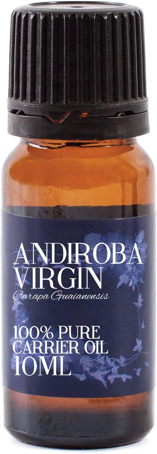 Mystic Moments | Andiroba Virgin Carrier Oil 10ml - Pure & Natural Oil Perfect for Hair, Face, Nails, Aromatherapy, Massage and Oil Dilution Vegan GMO Free