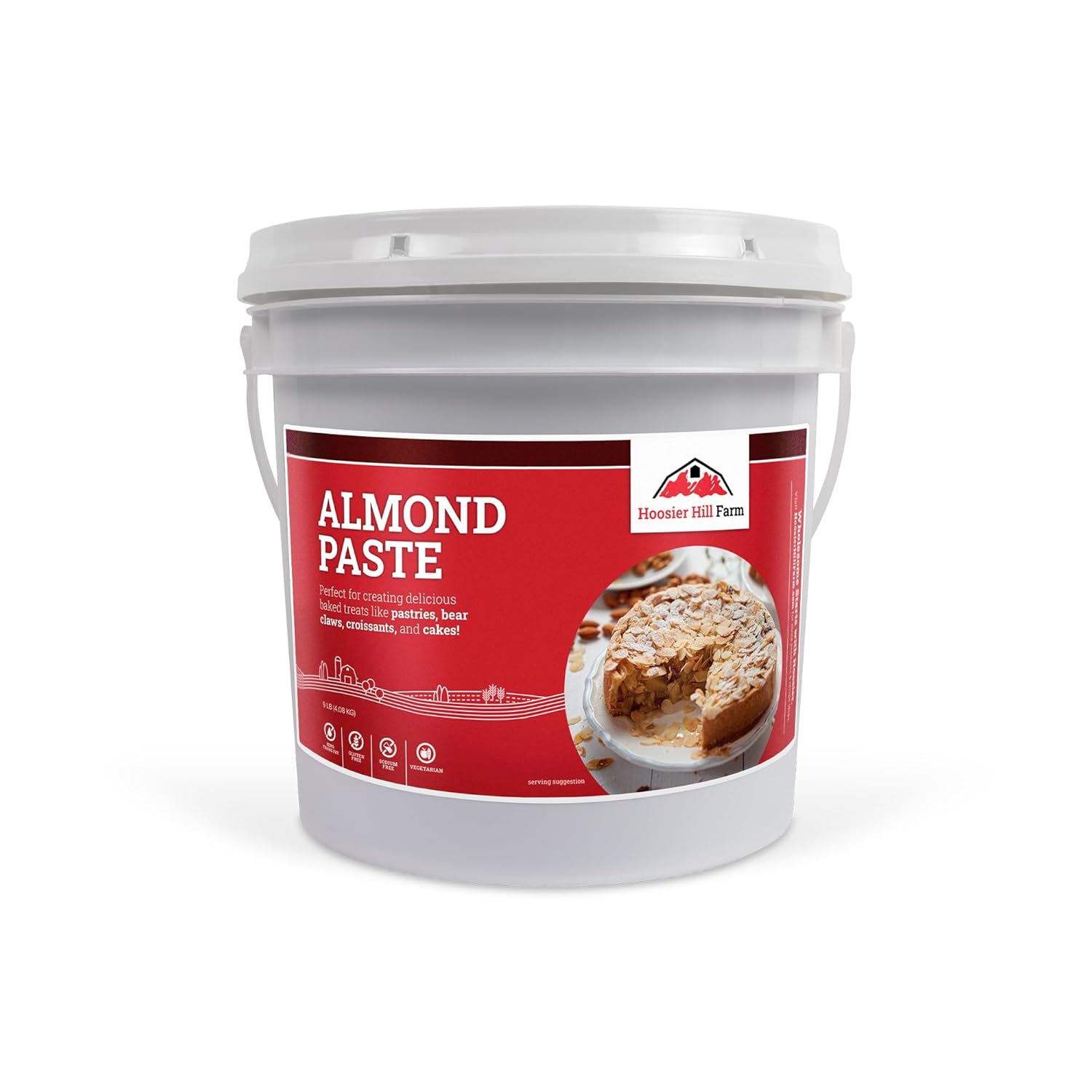 Hoosier Hill Farm Almond Paste Pail, 9Lb (Pack Of 1)