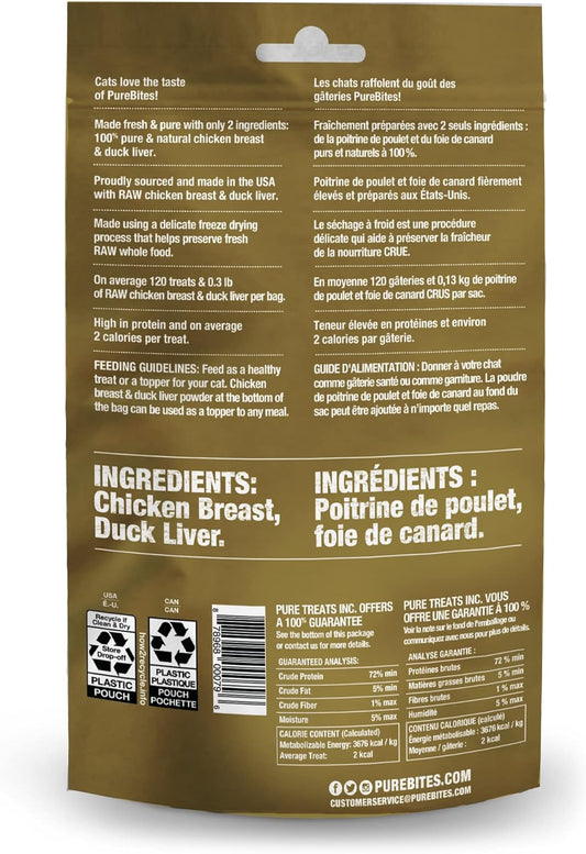 Purebites® Chicken Breast & Freeze-Dried Cat Treats, 1.12Oz / 32 G | Value Size (789079)