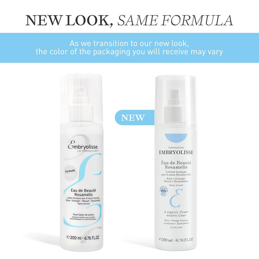 Embryolisse Eau De Beaute Rosamelis. Nourishing Floral Face Toner For All Skin Types, With Organic Flower Waters, 6.76 Fl.Oz
