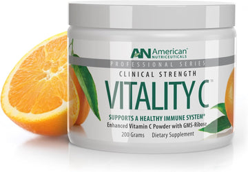 American Nutriceuticals - Vitamin C Powder - Supplement For Immune Support - Natural, Sugar Free -Non-Acidic - 4000Mg