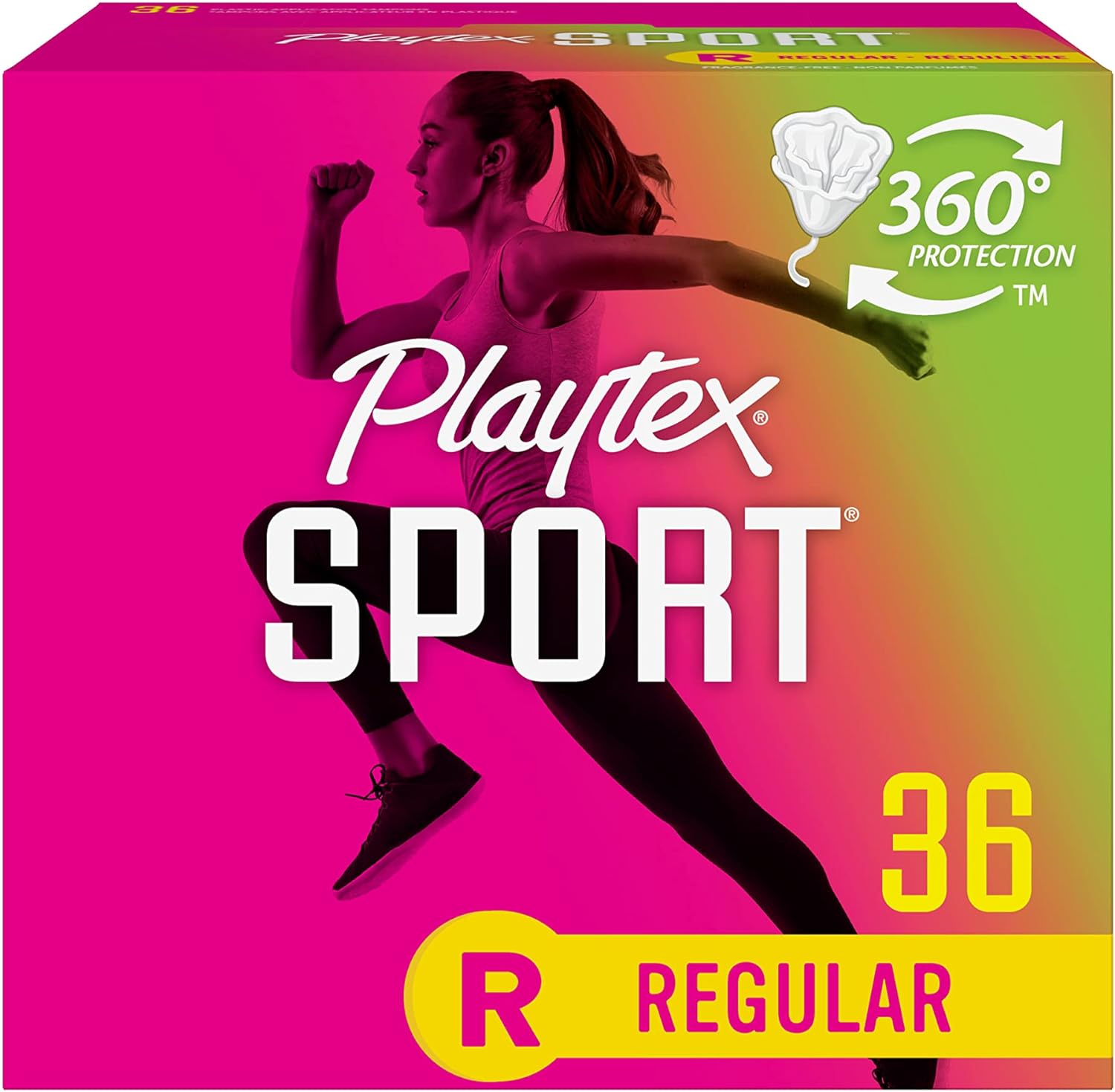 Sport Tampons, Regular Absorbency, Fragrance-Free - 36ct
