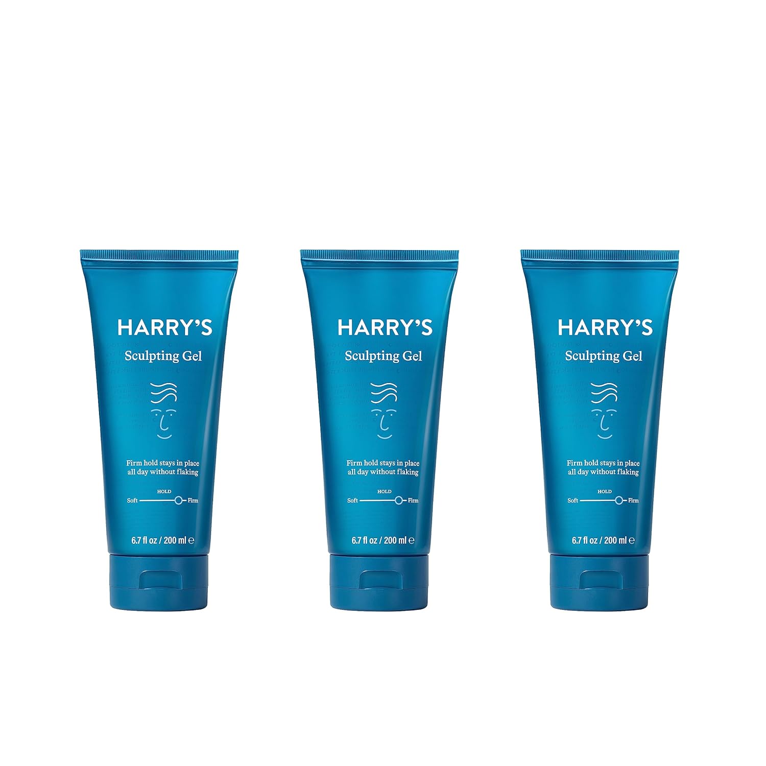 Harry'S Sculpting Hair Gel | Firm Hold & Polished Finish | 6.7 Fl Oz, 3 Pack