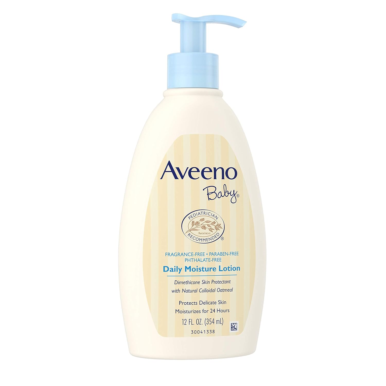 AVEENO Baby Daily Moisture Lotion Fragrance Free 12 oz (Pack of 3)