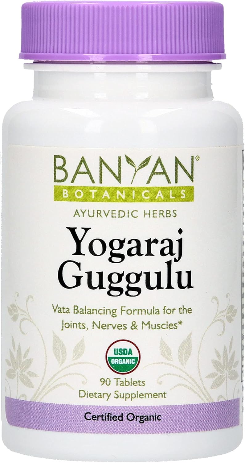 Banyan Botanicals Yogaraj Guggulu Tablets â€“ Organic Supplement Â­Â­â€“ Traditional Blend for Supporting The Skeletal & Neuromuscular Systems* â€“ 90 Tablets â€“ Non-GMO, Sustainably Sourced, Vegan