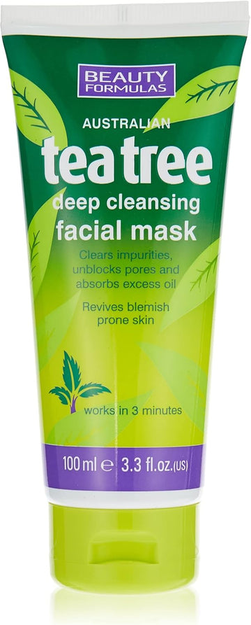Beauty Formulas Australian Tea Tree Deep Cleansing Facial Mask