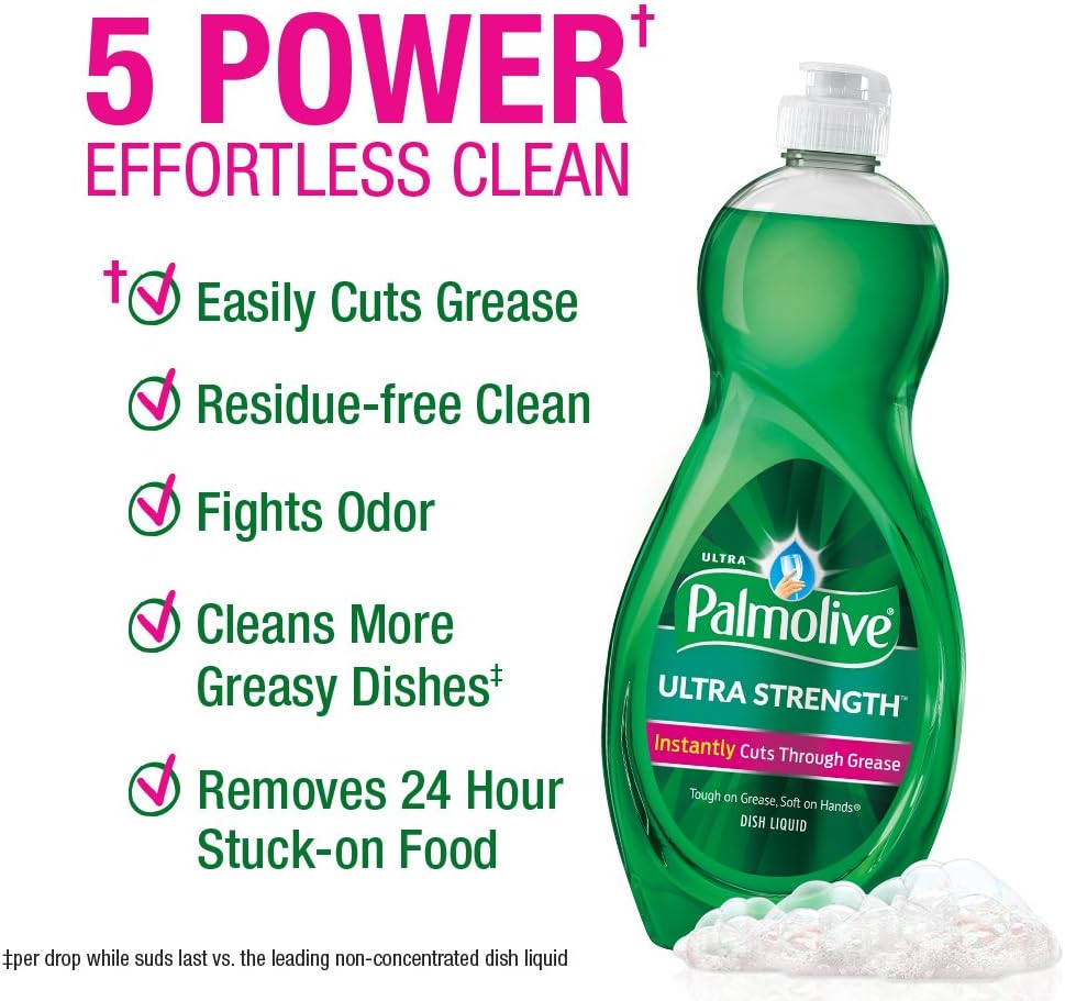 Palmolive Ultra Strength Liquid Dish Soap, Original - 68.5 Fluid Ounce