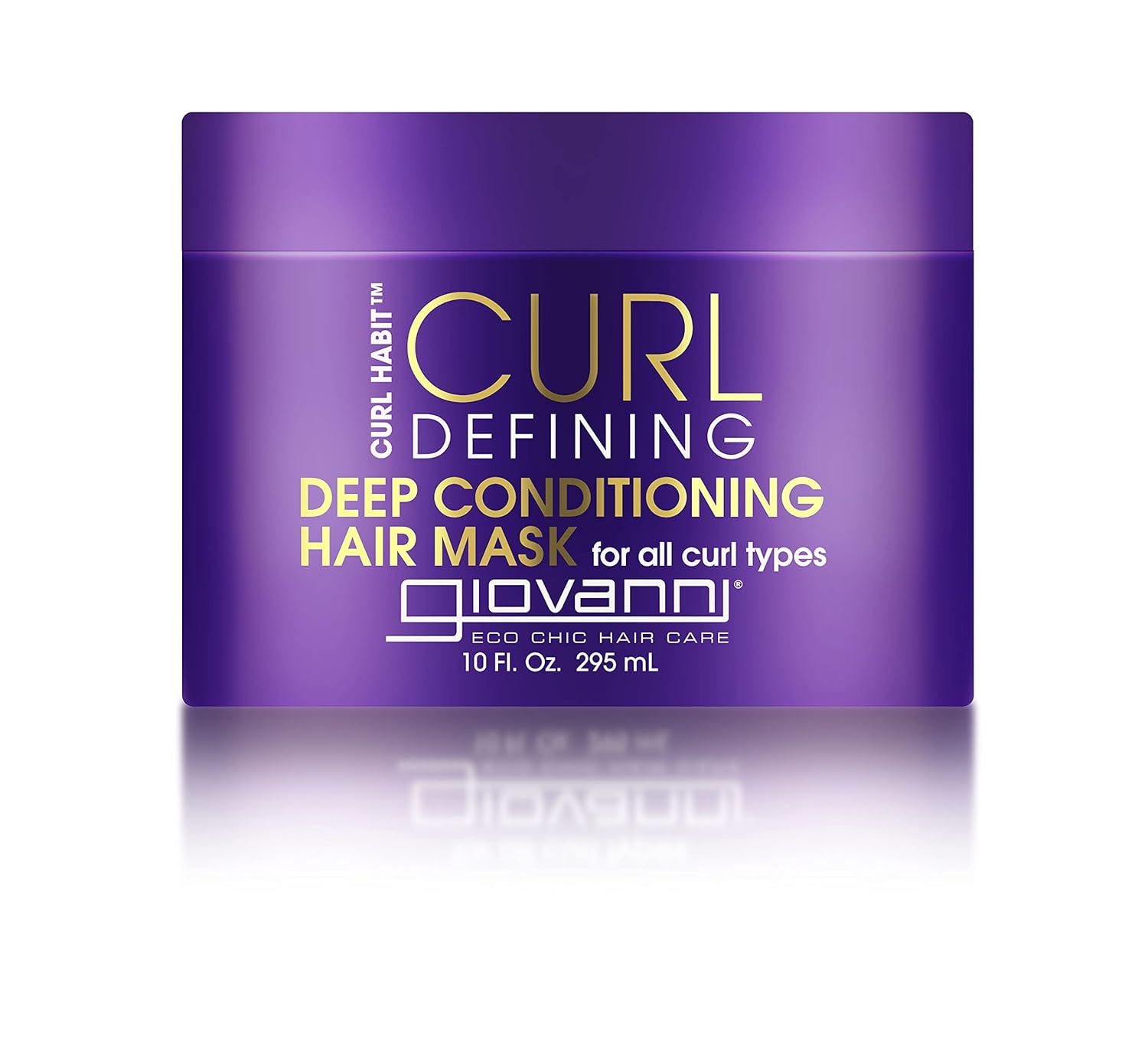 Giovanni Curl Habit Curl Defining Deep Conditioning Hair Mask - Deep Conditioner For Dry Damaged Hair, Tames Frizz & Flyaways, Softens Curls, Deep Conditioner For Curly Hair, Silicone Free - 10 Oz