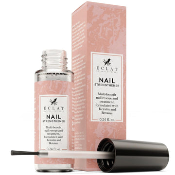 Nail Strengthener For Damaged Nails, Clear Nail Polish & Nail Hardener For Nail Care, Nail Repair & Nail Growth - Enhances Nail Shine & Strength, Helps To Reduce Cracks & Splitting In Nails 0.24 Fl Oz