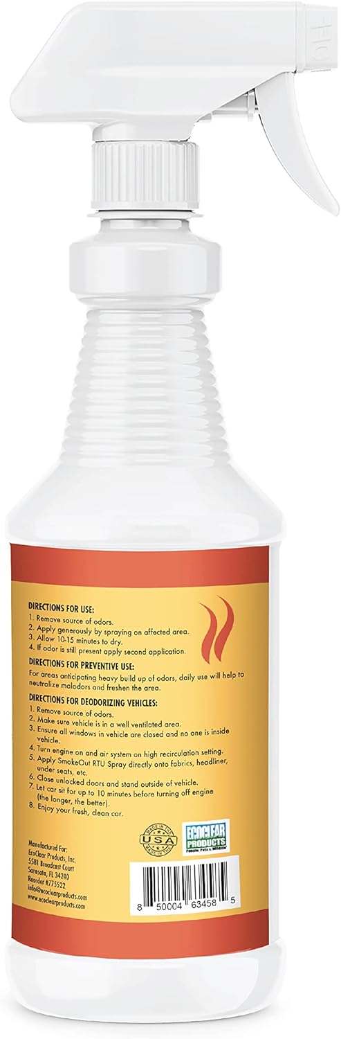 SmokeOut - Commercial Strength Odor Eliminator - Neutralizer, Deodorizer, Odor Remover (32 ounce)