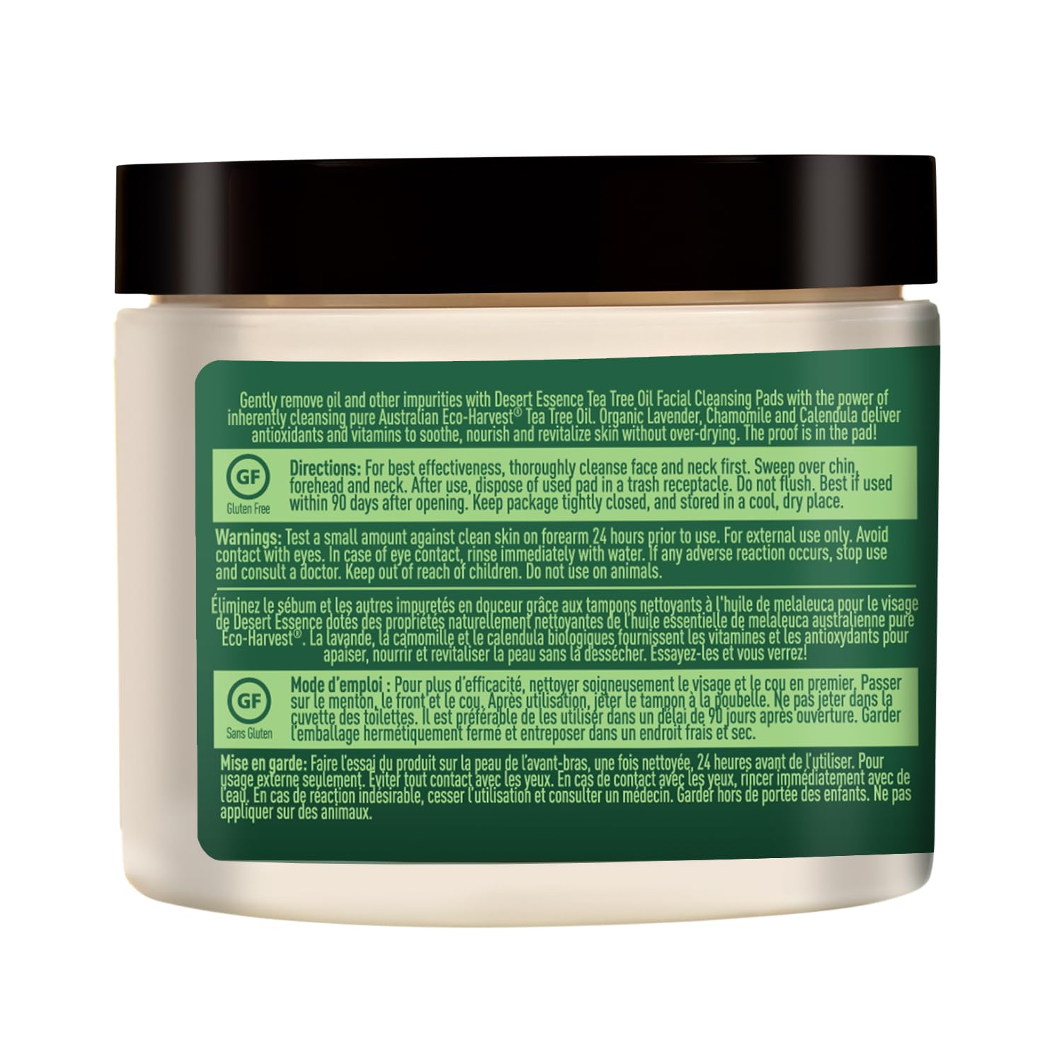 Desert Essence Tea Tree Oil Facial Cleansing Pads - 50 Count