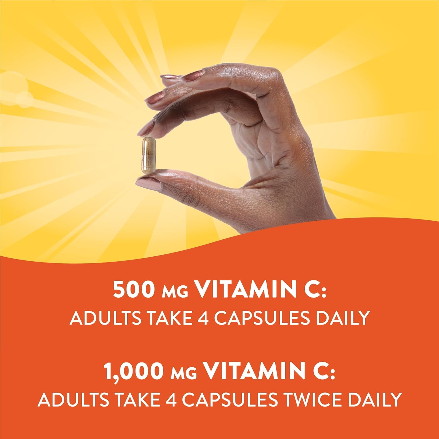 Nature's Way Alive! Vitamin C Supplement with Organic Acerola, Immune Support*, 120 Capsules : Health & Household