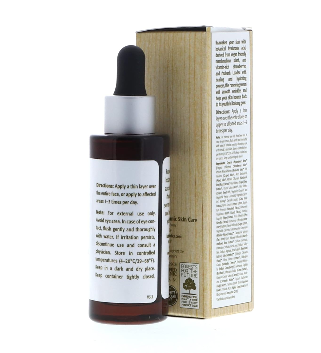 Eminence Strawberry Rhubarb Hyaluronic Serum 1 Oz / 30 Ml : Beauty & Personal Care