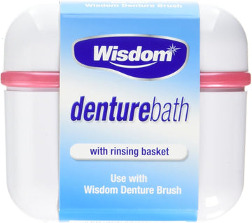 Wisdom Denture Bath With Rinsing Basket ( Pack Of 1)