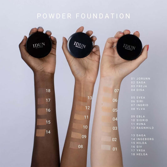 Mineral Powder Foundation - Longwear, Lightweight, Smooth Powder Formula - Blurring, Skin-Perfecting Finish - Vegan And Cruelty Free Formula - 010 Siri - 0.25 Oz