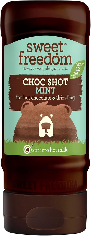 Sweet Freedom Choc Shot Mint - 320 G | Natural Great Taste With Sweetness Derived From Fruit | Ideal For Coffee, Baking & Dessert | No Preservatives Or Allergens | Vegan | Only 13 Cal Per Teaspoon