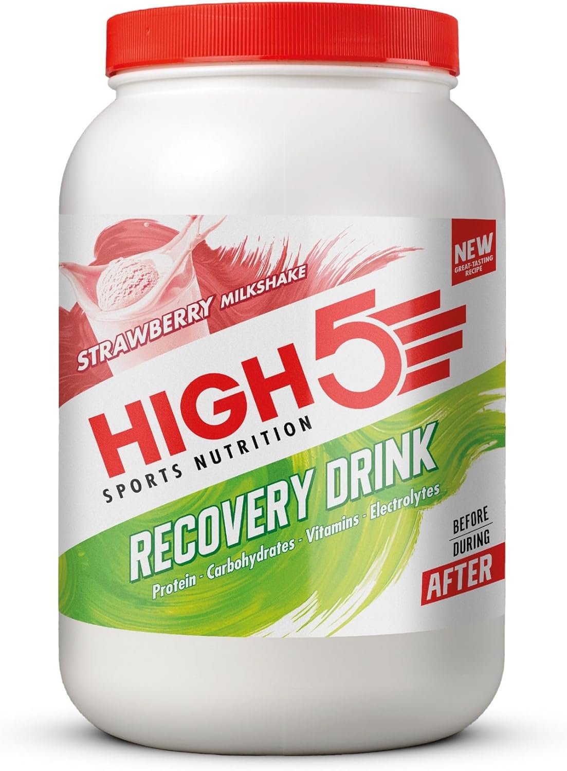 High5 Recovery Drink - Carbohydrate And Whey Protein Powder (20G) For Muscle Recovery With Electrolytes Powder - Fast-Absorbing Post Workout Shake (Banana & Vanilla Milkshake, 450G - 9 Servings)