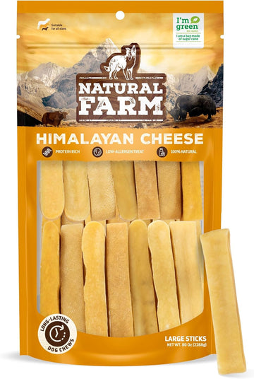 Natural Farm Himalayan Yak Cheese, Protein-Rich, Low-Allergen, Lactose-Free, Gluten-Free, 100% Natural - Large, Net Wt. 80 Oz, 2268G