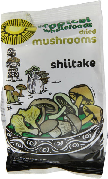 Tropical Wholefoods Organic Shiitake Mushrooms 50G (Pack Of 1)