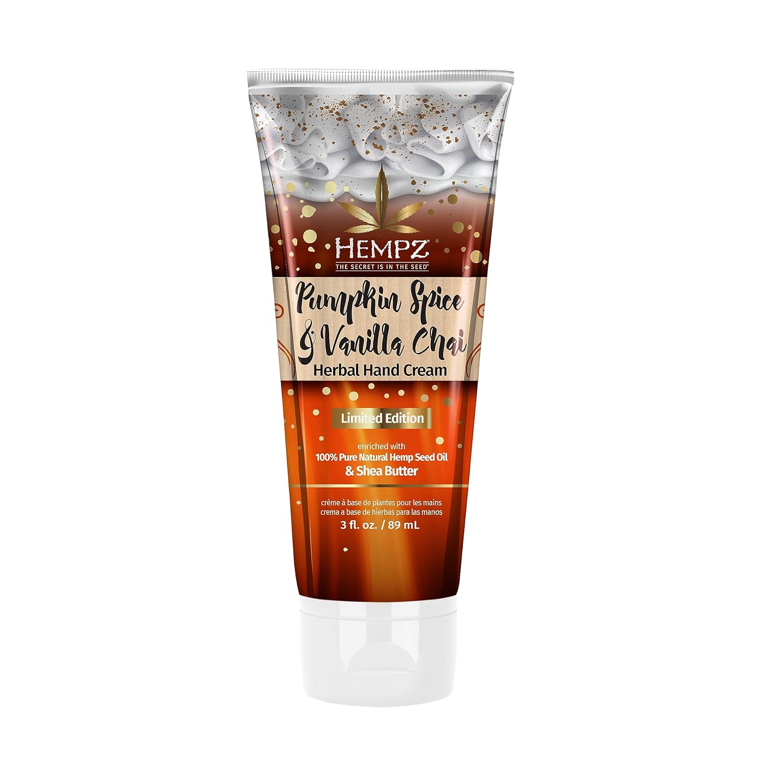 Hempz Pumpkin Spice & Vanilla Chai Moisturizing Hand Cream Lotion (3 Oz) – Mini Fall Scented Travel Cream Skin Care For Women & Men, Made With Shea Butter For Combatting Dry Hands While Travelling