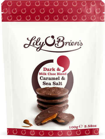 Lily O'Brien'S Milk Chocolate Orange Share Bag 100G - Vibrant & Zesty This Super Choc Is Full Of Life- Premium Share Bag, Ideal For Hampers, Snack, Treat, Sharing Occasion