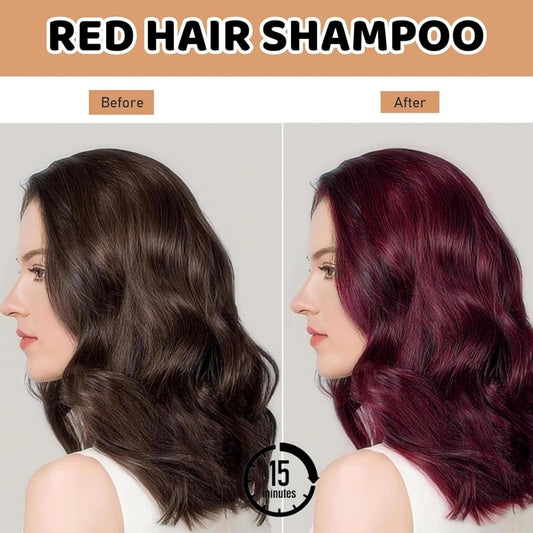Polar Hair Dye Shampoo,Red Hair Dye Shampoo 3 In 1 For Ha/Ir,Instant Hai/R Dyes Shampo/O,Ha/Ir Dye S/Hampoo,Hai/R Care Instant Dye Sha/Mpoo,Long Lasting H/Air Color Sham/Poo,Permanent Colour(Red)