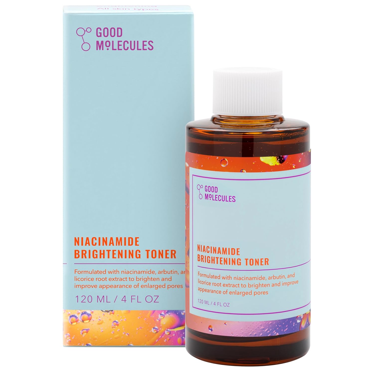 Good Molecules Niacinamide Brightening Toner - Toner For Face With Niacinamide And Arbutin For Skin Tone Balancing- Pore Minimizer, Skin Care For Face