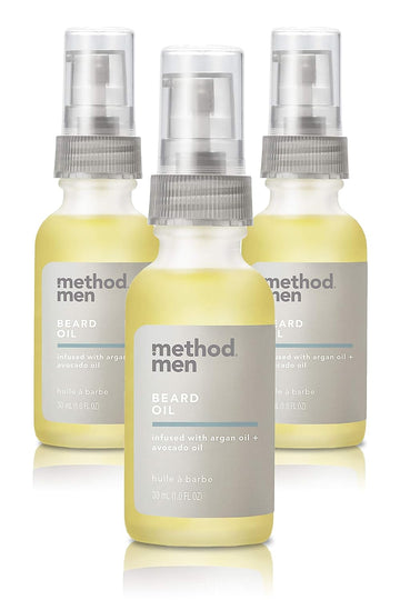 Method Men Beard Oil, Sea + Surf, 1 Ounce, 3 pack