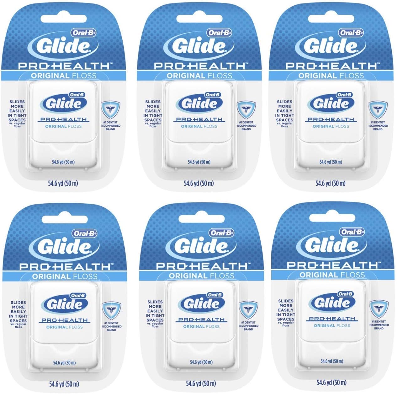 Oral-B Glide Pro-Health Original Floss 50 M (Pack Of 6)