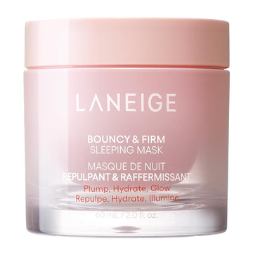 Laneige Bouncy And Firm Sleeping Mask: Revitalize, Smooth, Peony & Collagen Complex, Barrier-Boosting Hydration