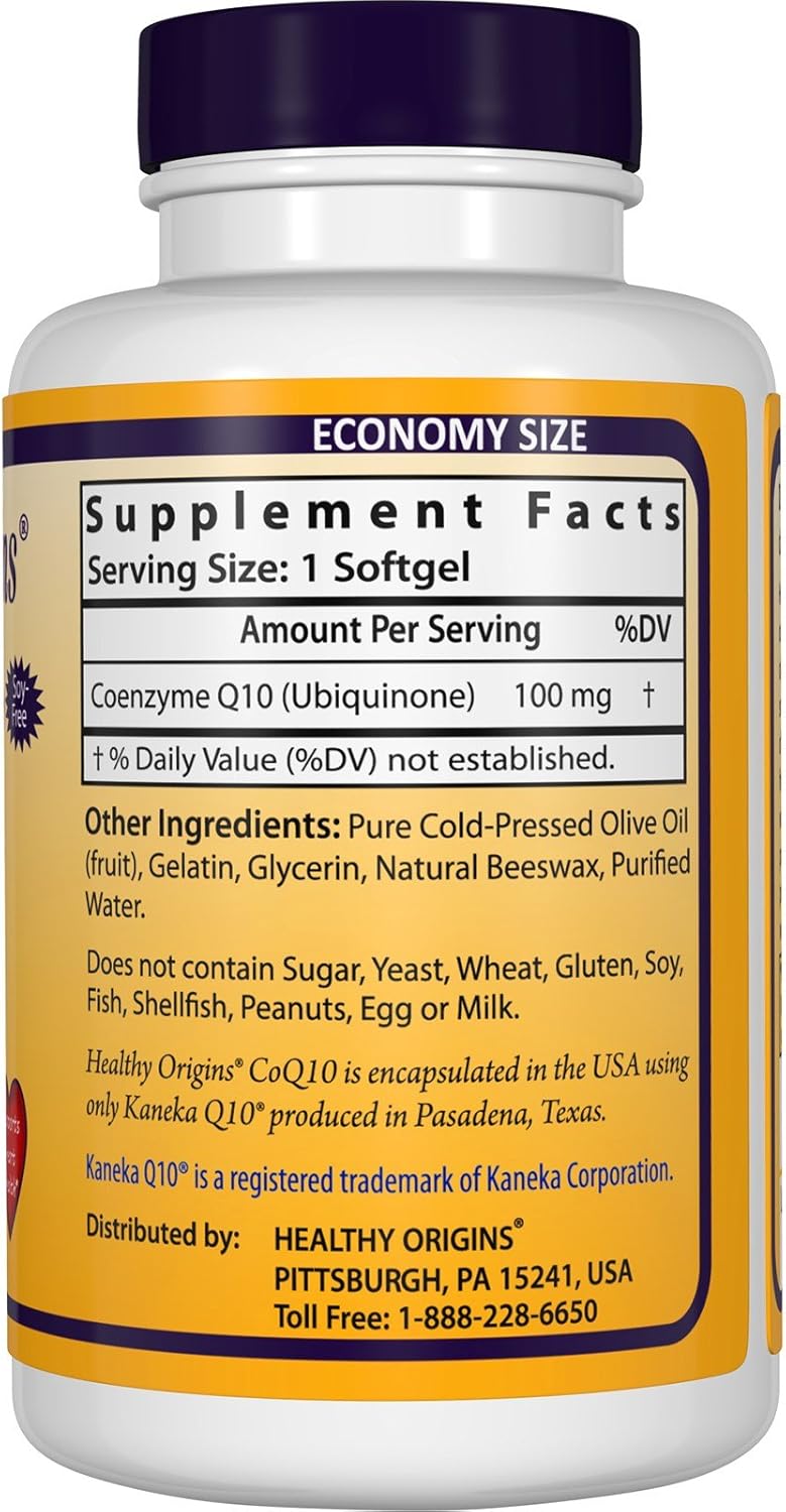 Healthy Origins CoQ10 Gels -- 100 mg - 150 Softgels