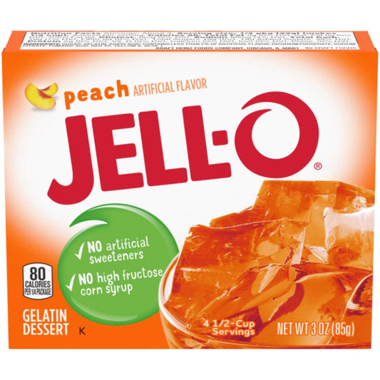 Peach Jell-O Gelatin Dessert 3-Oz Box (Set Of 3)