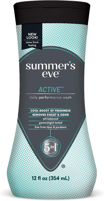 Summer'S Eve Active & Lavender Night-Time Daily Feminine Body Washes, Remove Odor, Ph Balanced, 12 Fl Oz Each