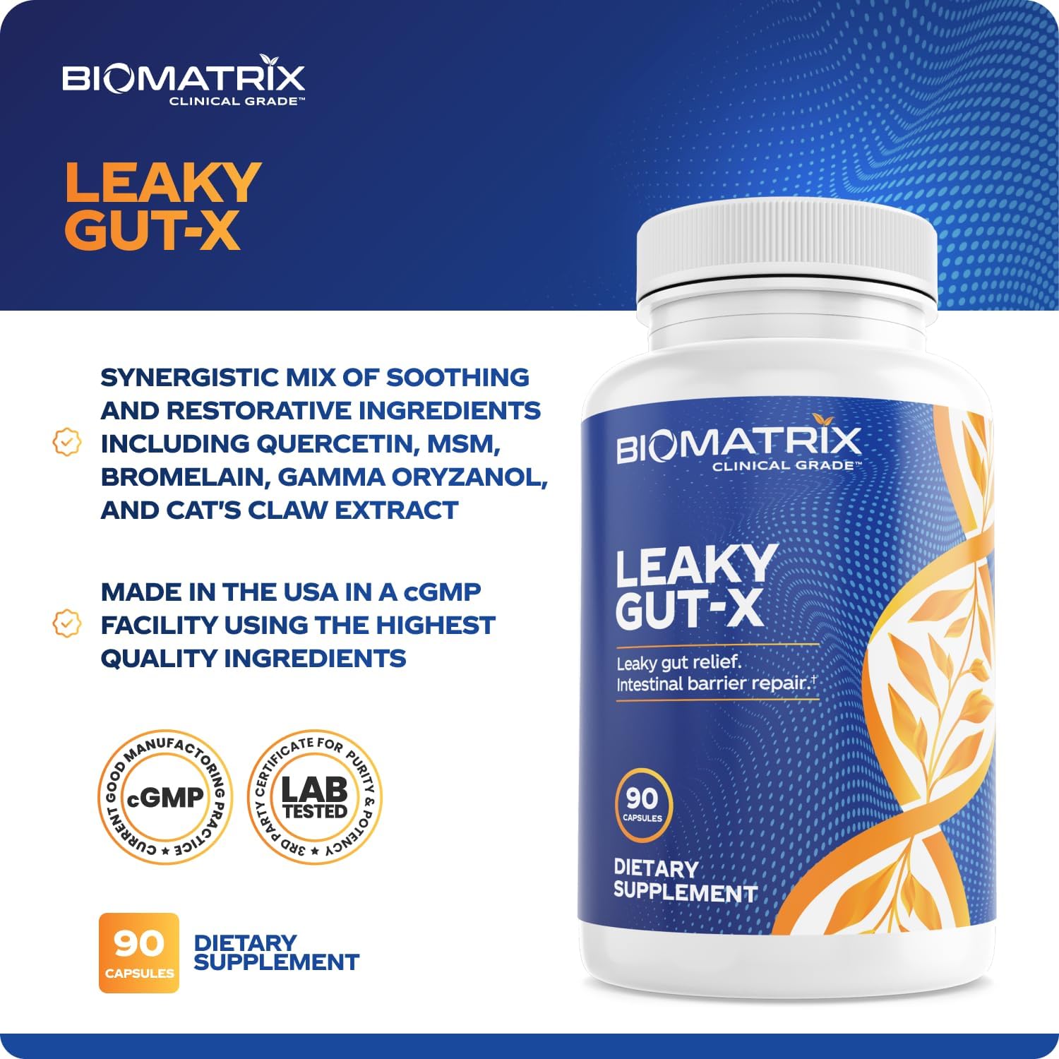 Intestinal Repair Supplement With Glutamine And Herbs For Leaky Gut, Prebiotic Support, Relief From Bloating, Gas, Constipation | Sibo | Veggie Caps | 60-Day Supply – Leaky Gut-X : Health & Household