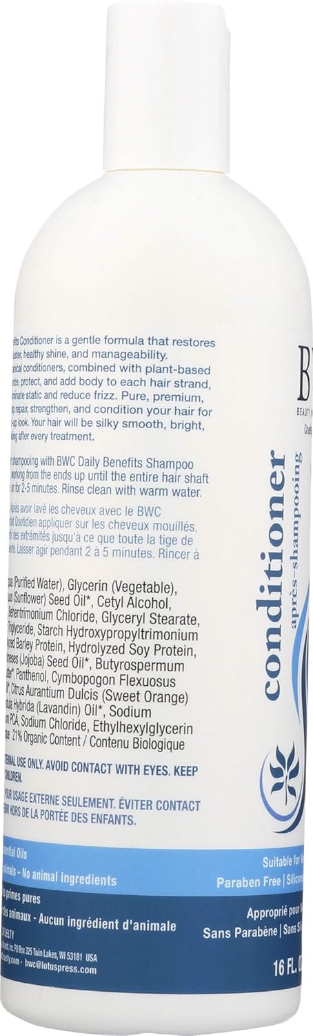Beauty Without Cruelty Conditioner, Daily Benefits, 16-Ounce
