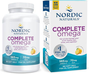 Nordic Naturals Complete Omega, Lemon Flavor - 180 Soft Gels - 565 mg