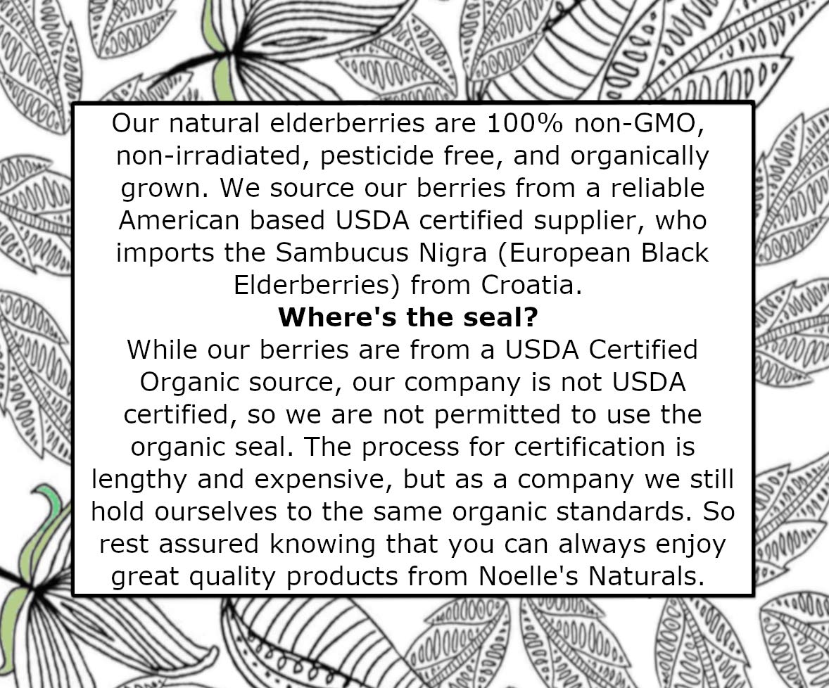 Dried Whole Elderberries - 1 Pound Bulk - Wholesale Elder Berry - For Making Elderberry Syrup, Tea, Gummies, Immune Support - Non-Irradiated - Non-Gmo - Natural And Organic