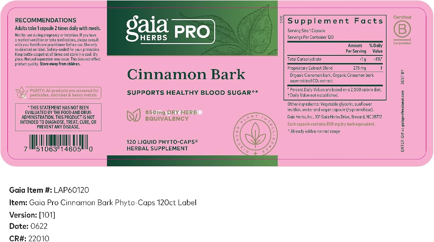 Gaia PRO Cinnamon Bark : Health & Household