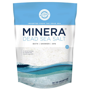 Minera Dead Sea Salt, 100% Pure & Natural, 5 Lbs Coarse Grain (0-1.7 -4Mm) Bulk Bag, Easily Dissolving Dead Sea Salts For Soaking & Bathing, Skin Nourishing Coarse Sea Salt, Unscented