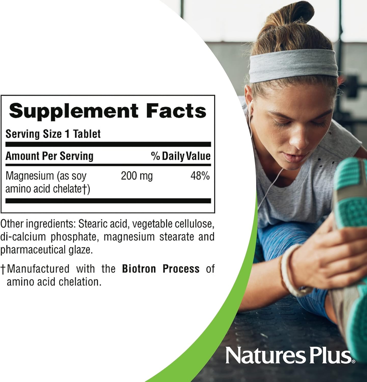 Nature'S Plus Magnesium - 200 Mg - 180 Tablets