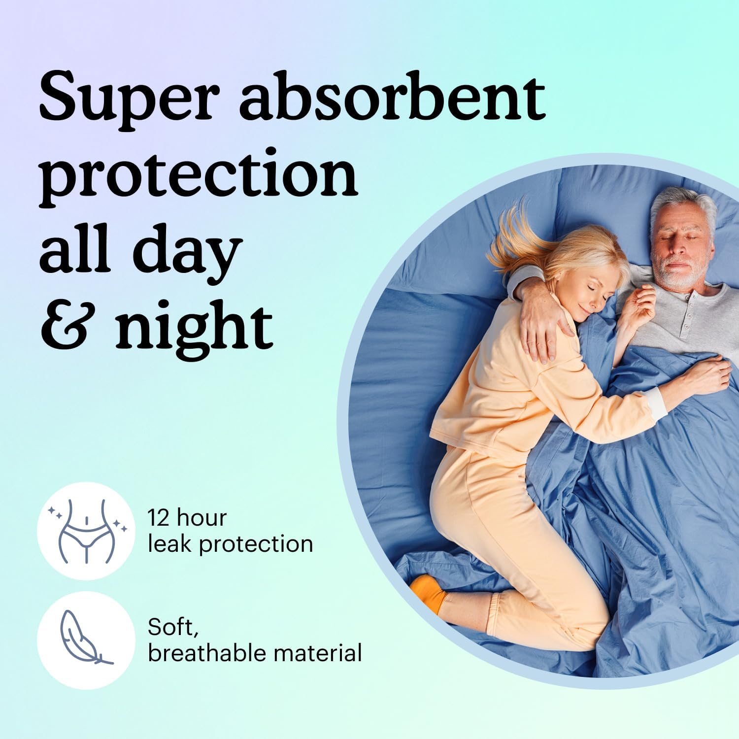 Because Adult Incontinence Tabbed Briefs for Women and Men - Adjustable Unisex Maximum Disposable Underwear, Anti Odor - White, Small - Holds 6 Cups 24 Count (Pack of 1) : Health & Household