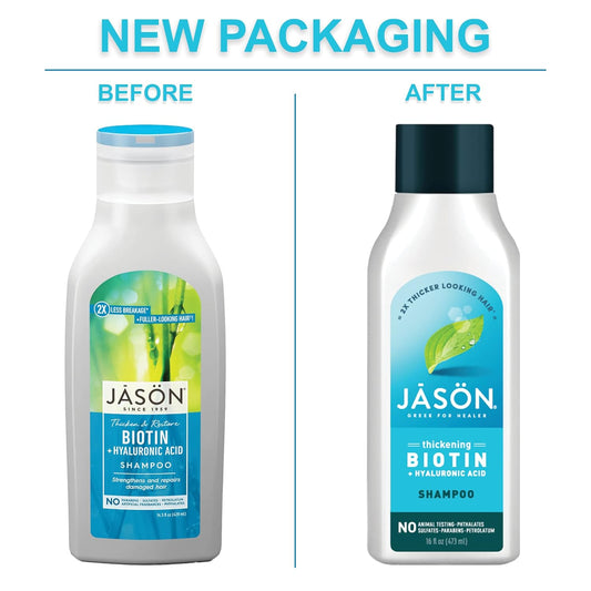 Jason Biotin Shampoo, 16 Oz. (Packaging May Vary)