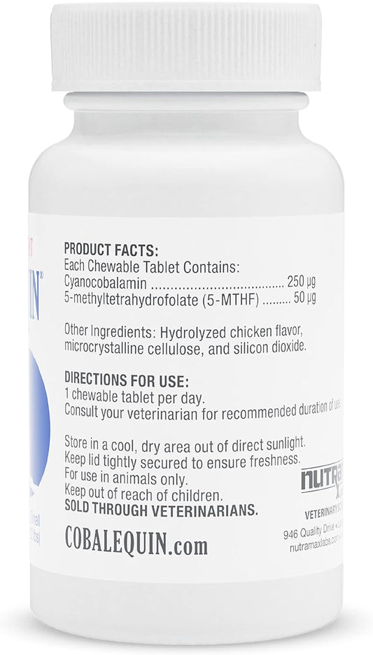Nutramax Cobalequin B12 Supplement For Cats And Small Dogs, 45 Count (Pack Of 1)