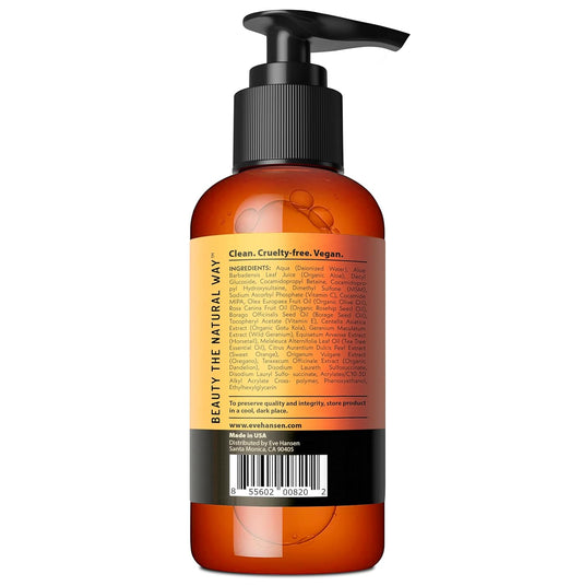 Vitamin C Cleanser Face Wash | Anti Aging Facial Cleanser For Fine Lines, Age Spots, Dark Circles | Cruelty Free Skin Care Cleansing Gel With Aloe Vera, Vitamin E (4 Oz)