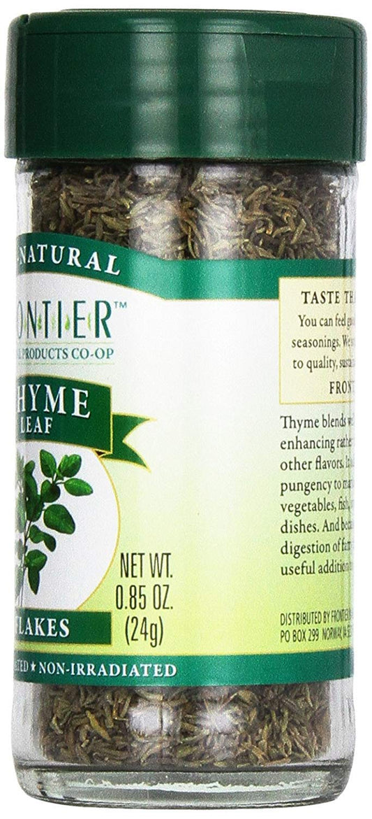 Frontier Thyme Leaf Cut And Sifted, 0.85-Ounce Bottle