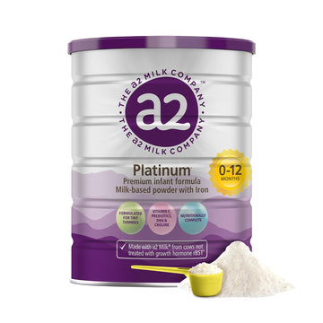 a2 Platinum Premium Infant Formula for Babies 0-12 Months | Milk-based Powder with Iron | Nutritionally Complete | Vitamin E, Prebiotics, DHA, Choline – 14.1 - oz Can