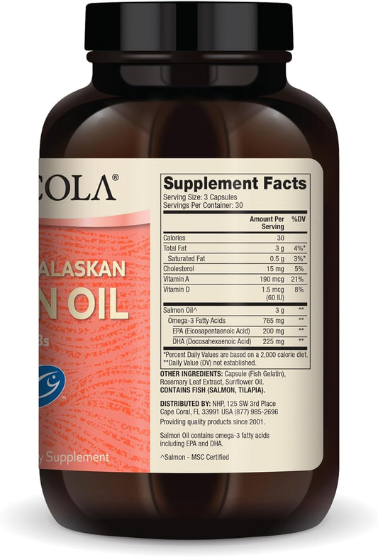 Dr. Mercola Wild Caught Alaskan Salmon Oil, 30 Servings (90 Capsules), Omega-3S, Dietary Supplement, Supports Healthy Brain & Cognitive Function, Non-Gmo, Msc Certified