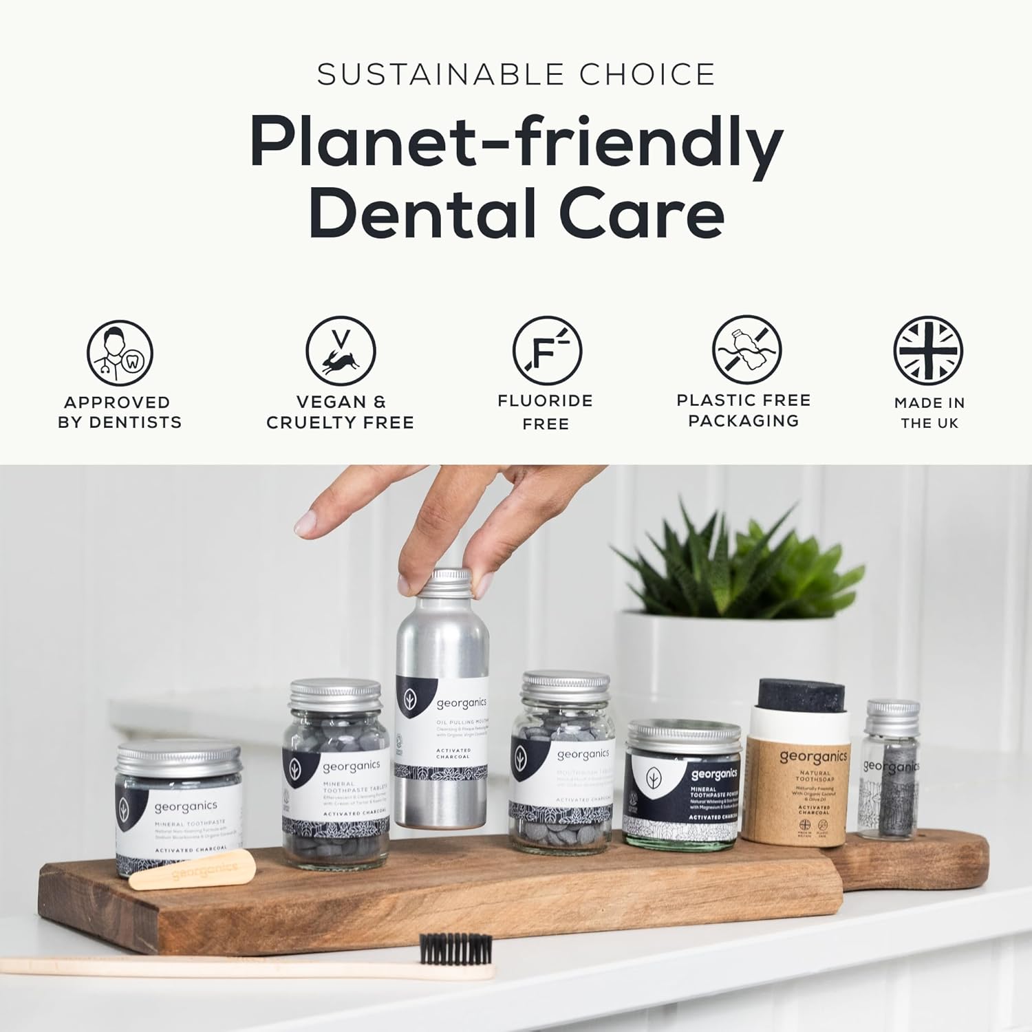 Georganics Whitening Oil Pulling Mouthwash - Activated Charcoal - Plaque-Reducing Coconut Oil Blend - 100% Natural Ingredients - SLS, Glycerine & Fluoride Free - Organic, Vegan, Cruelty-Free - 100ml : Amazon.co.uk: Health & Personal Care